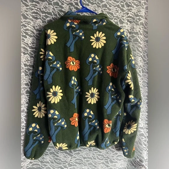 Parks Project Flower and Mushrooms Fleece Unisex Size XL - Picture 3 of 5
